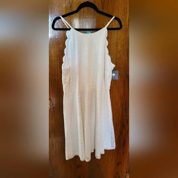 Fortune + Ivy | Dresses | Plus Size White Lace Dress | Poshmark